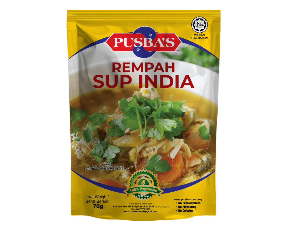 pusbas rempah sup india